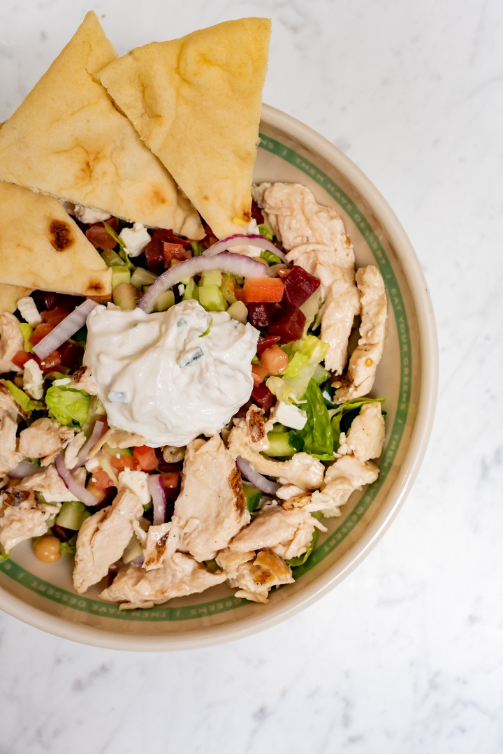 Order Greek Chicken Salad food online from Goddess And The Baker store, Chicago on bringmethat.com