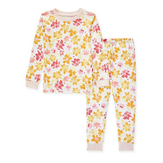 Order Burt's Bees Baby® Size 24M Farmhouse Gardens Tee and Pant PJ Set in Yellow/Pink food online from Bed Bath & Beyond store, Lancaster on bringmethat.com