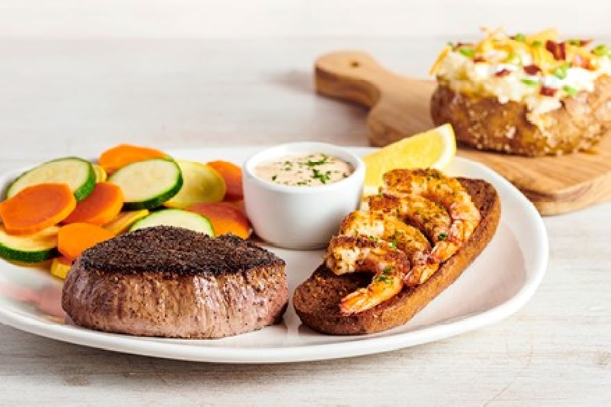 Order Sirloin* & Shrimp on the Barbie food online from Outback Steakhouse store, Rome on bringmethat.com