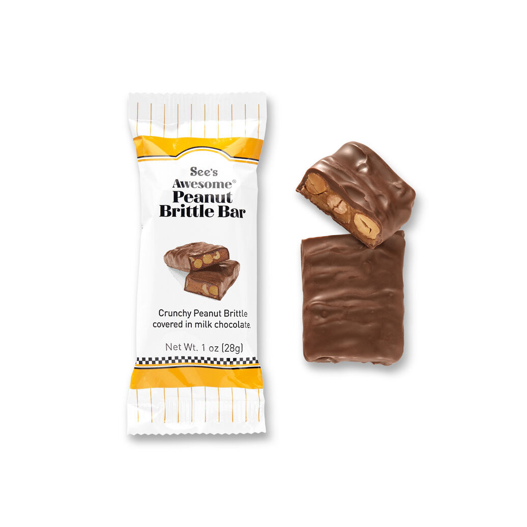 Order 8 oz. See's Awesome Peanut Brittle Bars food online from See Candies store, Glendale on bringmethat.com