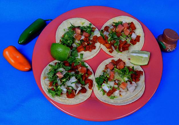 Order Barbacoa Tacos (Shredded Beef) food online from Moctezuma Mexican Grill store, Alpharetta on bringmethat.com