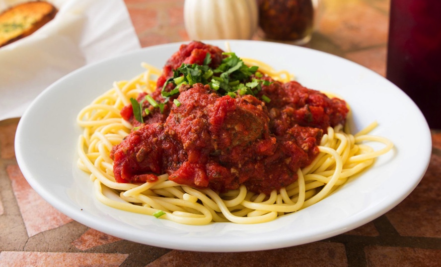 Order Spaghetti with Meatballs A La Carte food online from Village Pizza store, Bonsall on bringmethat.com