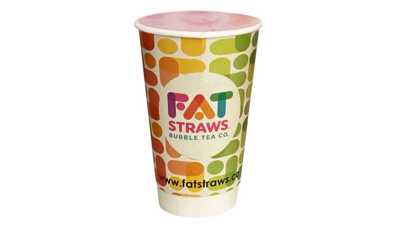 Order HOT Taro Milk Tea-D food online from Fat Straws Bubble Tea store, Plano on bringmethat.com
