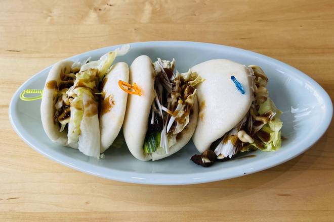 Order Chashu buns (X3) food online from Ranken Noodle House store, Gaithersburg on bringmethat.com