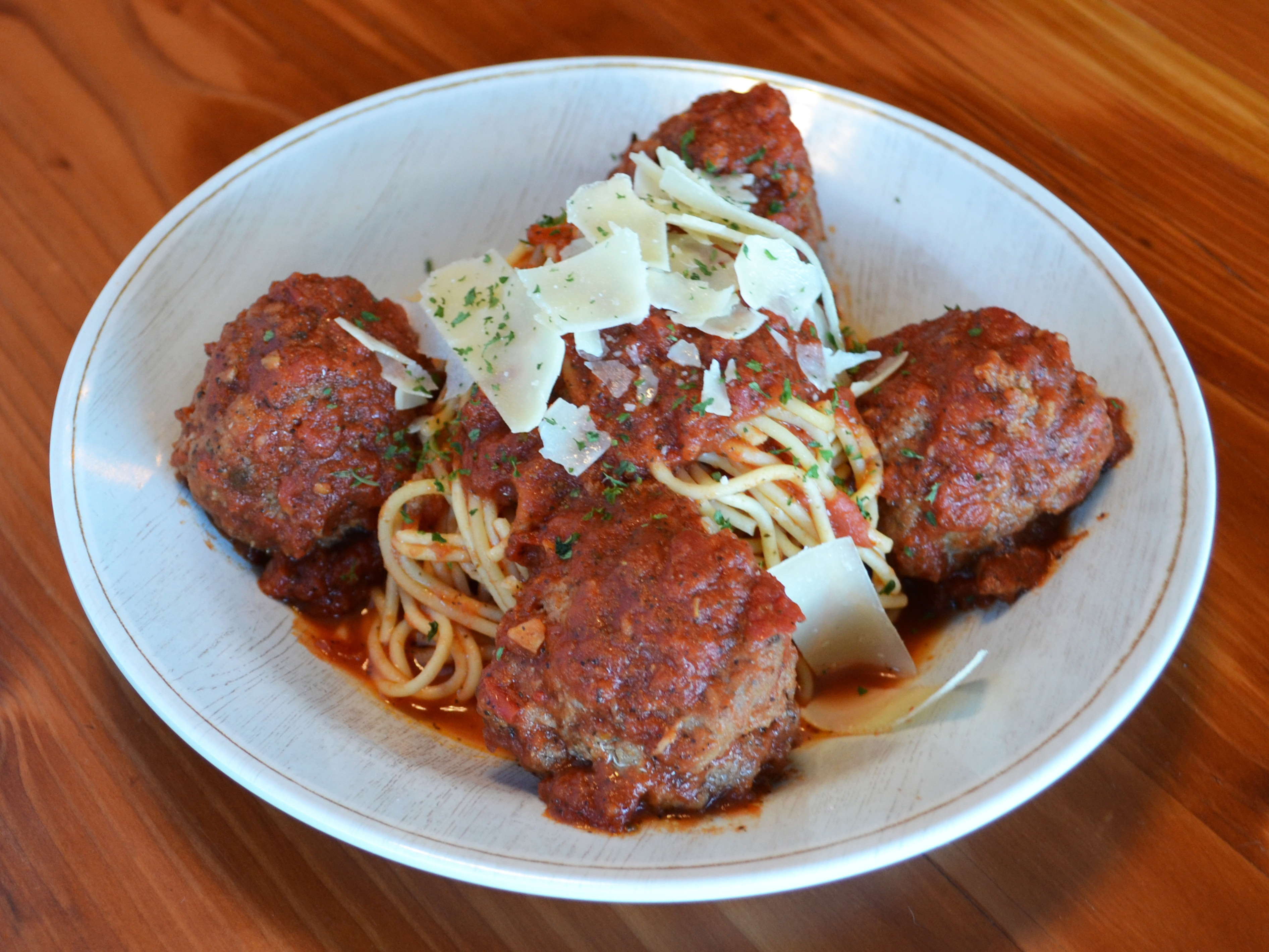 Order Meatball and Spaghetti Marinara Dinner food online from Crust Kitchen  store, San Diego on bringmethat.com
