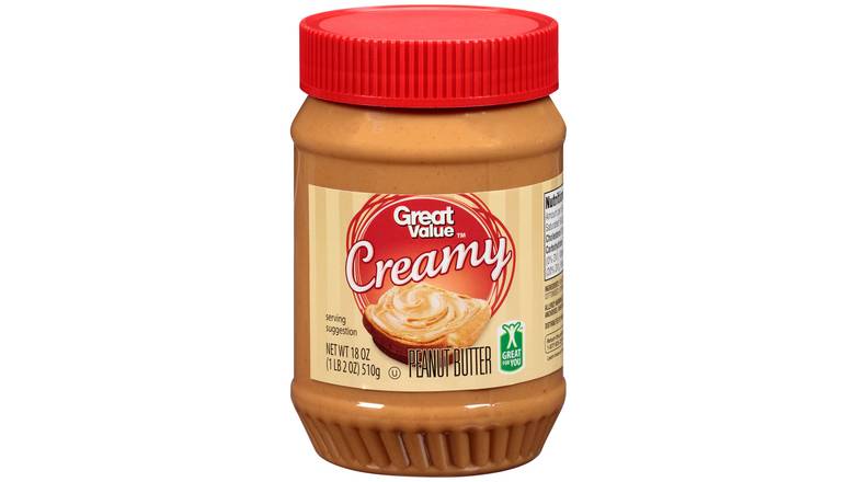 Order Great Value Creamy Peanut Butter food online from Red Roof Market store, Lafollette on bringmethat.com