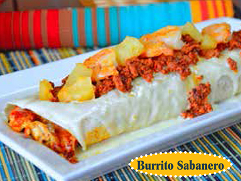 Order Burrito Sabanero food online from El Rancho Nuevo store, Fairfield on bringmethat.com