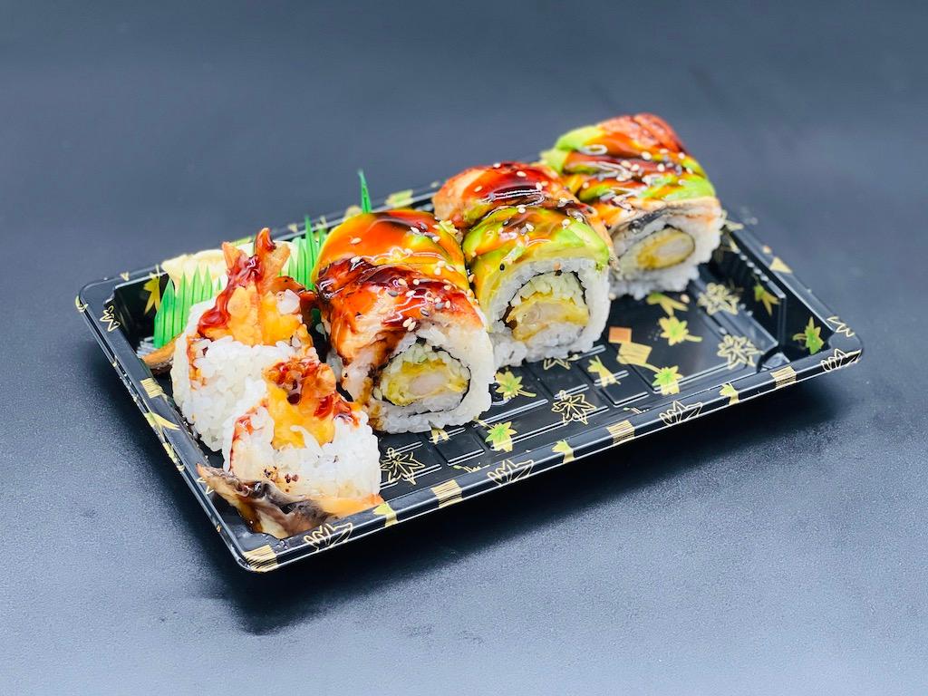 Order Dinosaur Roll food online from I Sushi Inc. store, Ridgewood on bringmethat.com