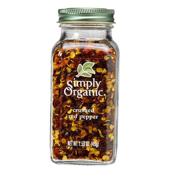 Order Simply Organic Crushed Red Pepper 1.59oz food online from Drinks At Your Door by Gopuff store, Santa Maria on bringmethat.com