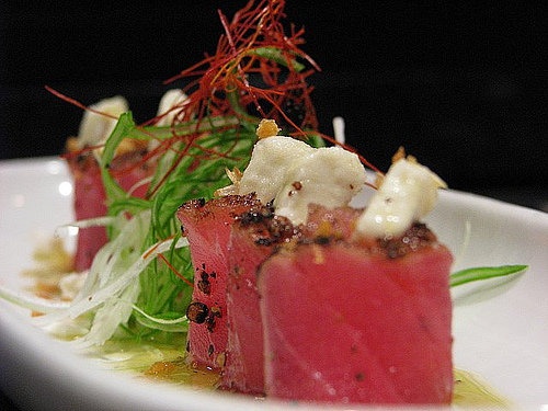Order Blackened Tuna with Goat Cheese food online from Beluga Japanese Restaurant store, Round Rock on bringmethat.com
