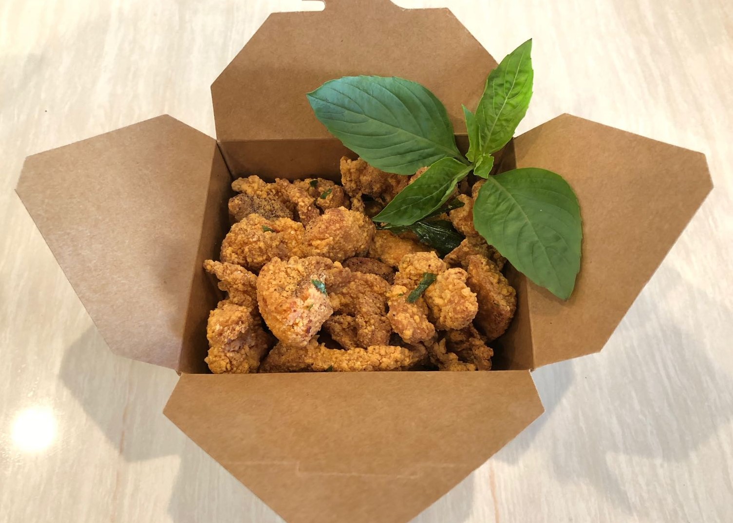 Order Basil Popcorn Chicken food online from T4 Clayton store, Concord on bringmethat.com