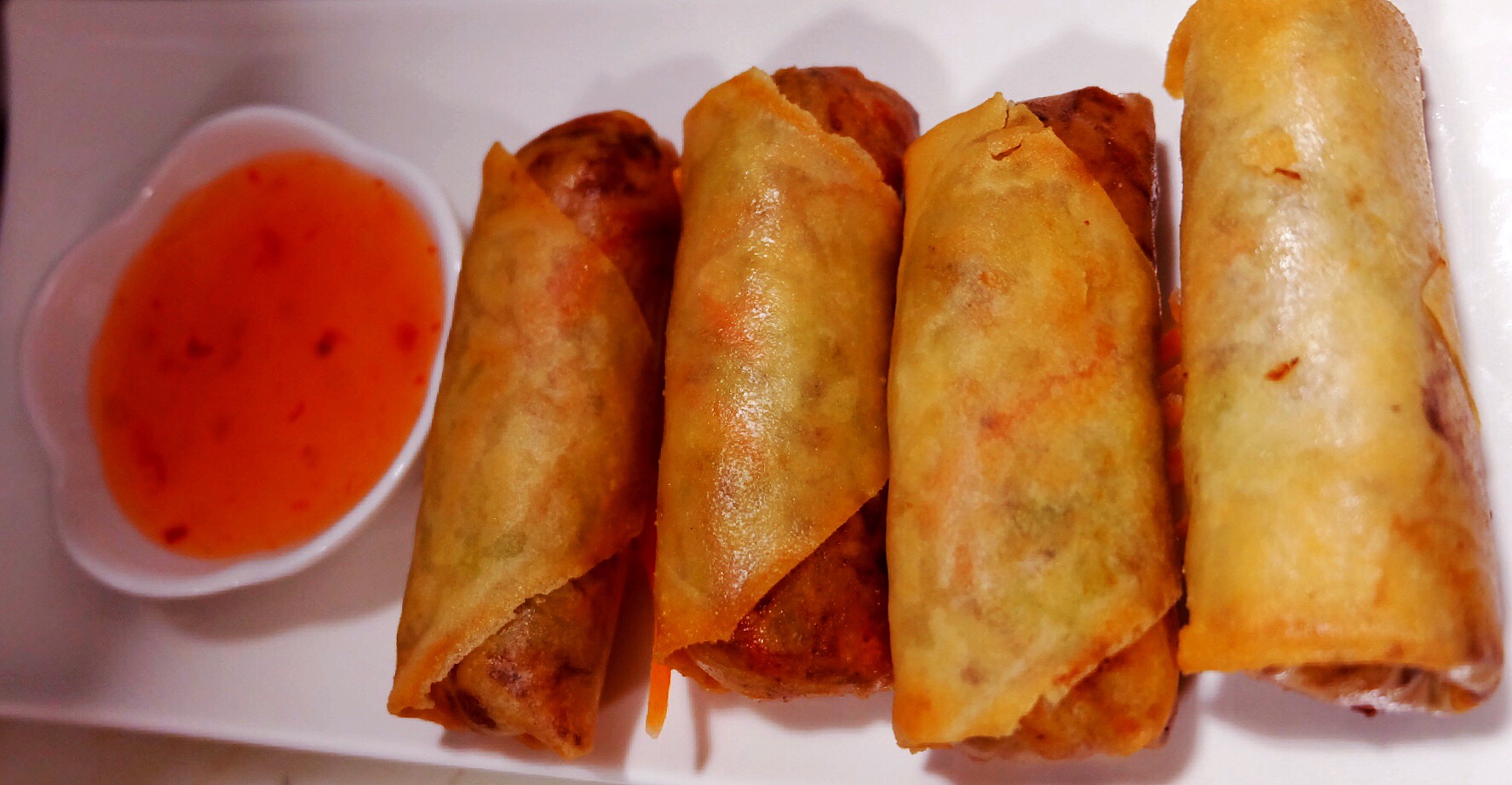 Order A1. Vegetable Spring Rolls food online from Papa Thai Chef store, Williamstown on bringmethat.com