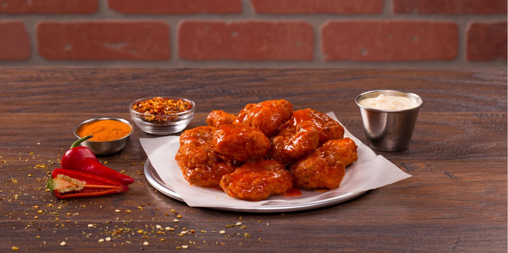 Order Boneless Wings - 1/2 lb. food online from Mountain Mikes Pizza store, Auburn on bringmethat.com