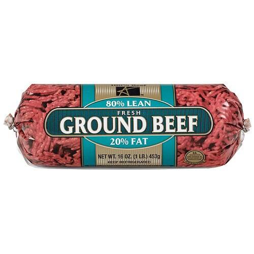 Order Ground Beef 80% Lean1.0lb food online from Walgreens store, Charlestown on bringmethat.com