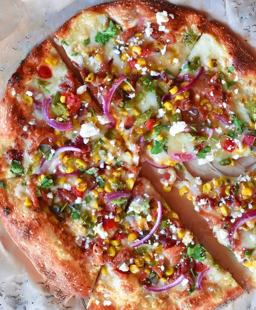 Order Elote Pizza - 11'' food online from Fired Pie store, Glendale on bringmethat.com