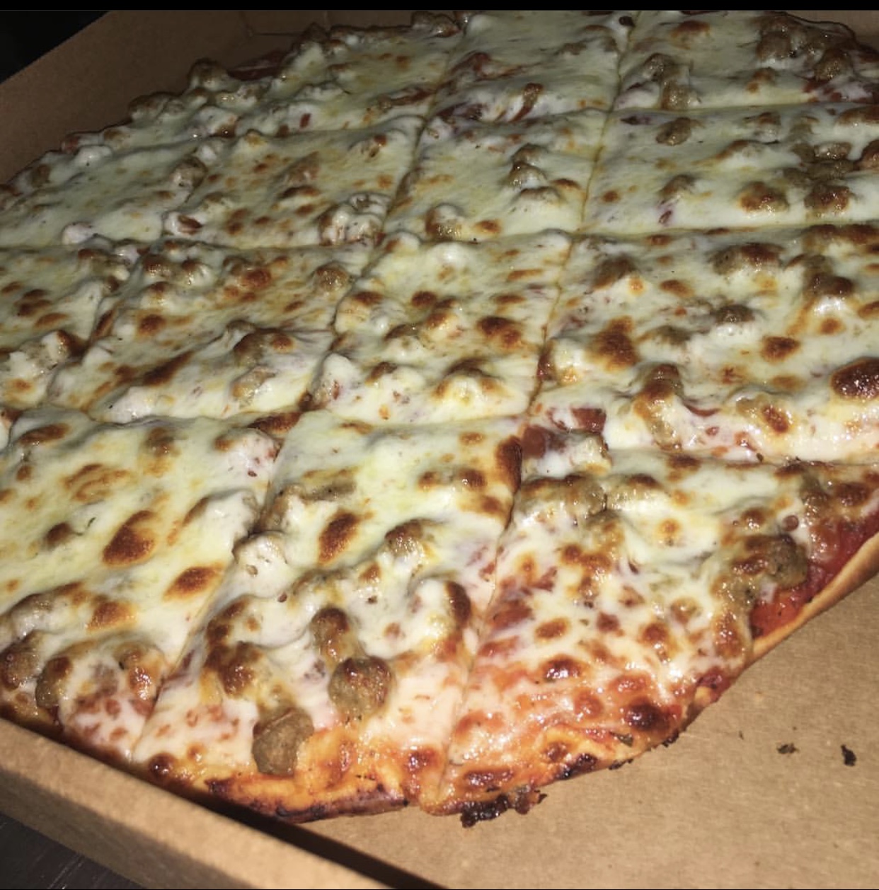 Order Hamburger Pizza food online from Angilo's Pizza store, Louisville on bringmethat.com