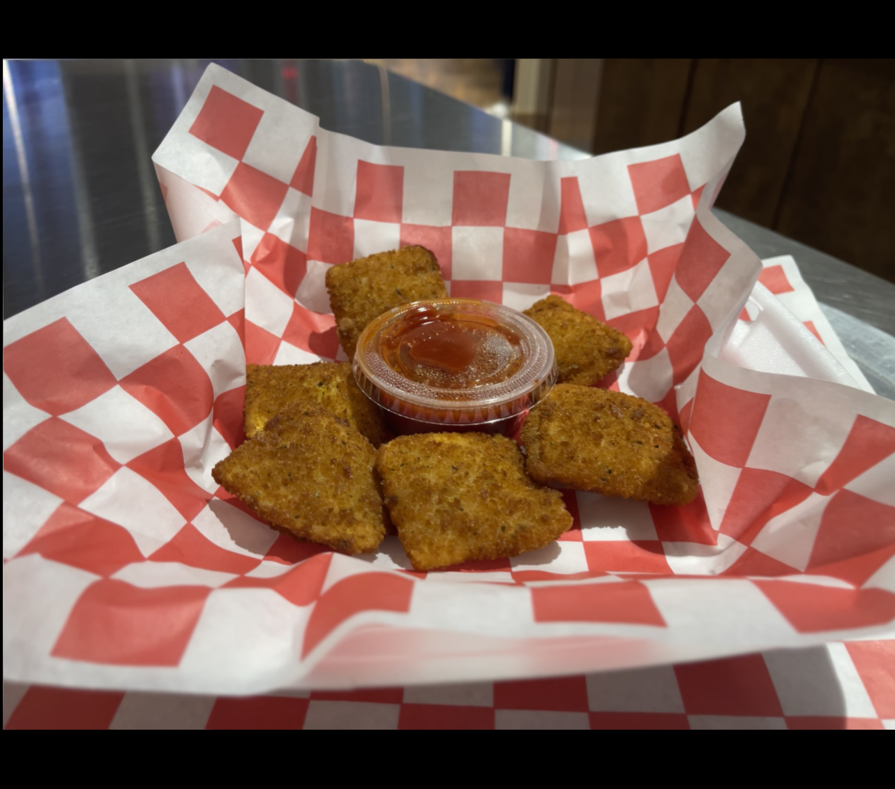 Order Fried Ravioli (6 Pcs) food online from Johnny's Pizza store, Cary on bringmethat.com