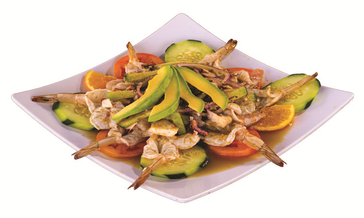 Order 14. Aguachile con Pulpo food online from Malta Mexican Seafood store, Westminster on bringmethat.com