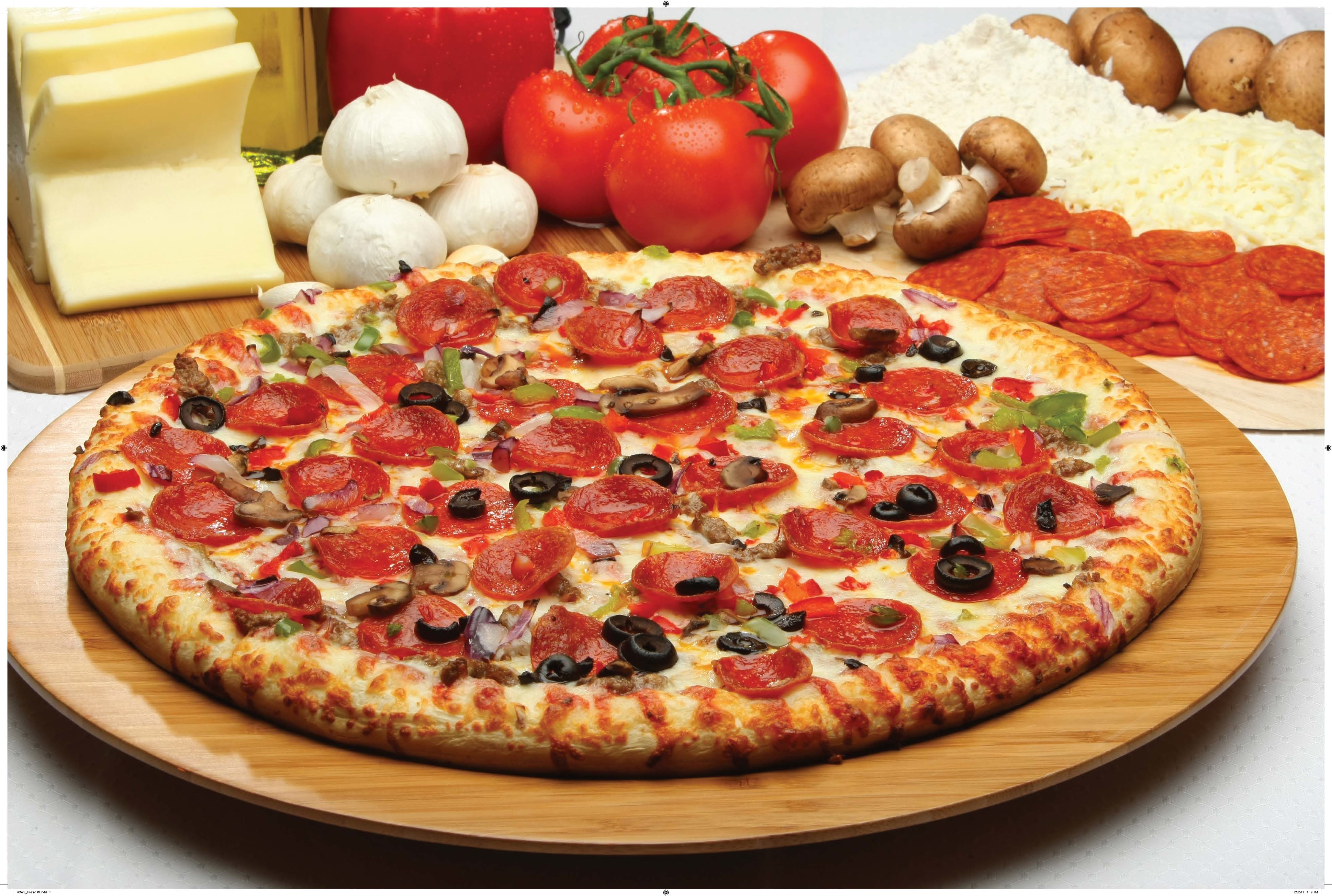 Order Supreme Pizza food online from Rumi Mediterranean Grill House store, Pittsburgh on bringmethat.com