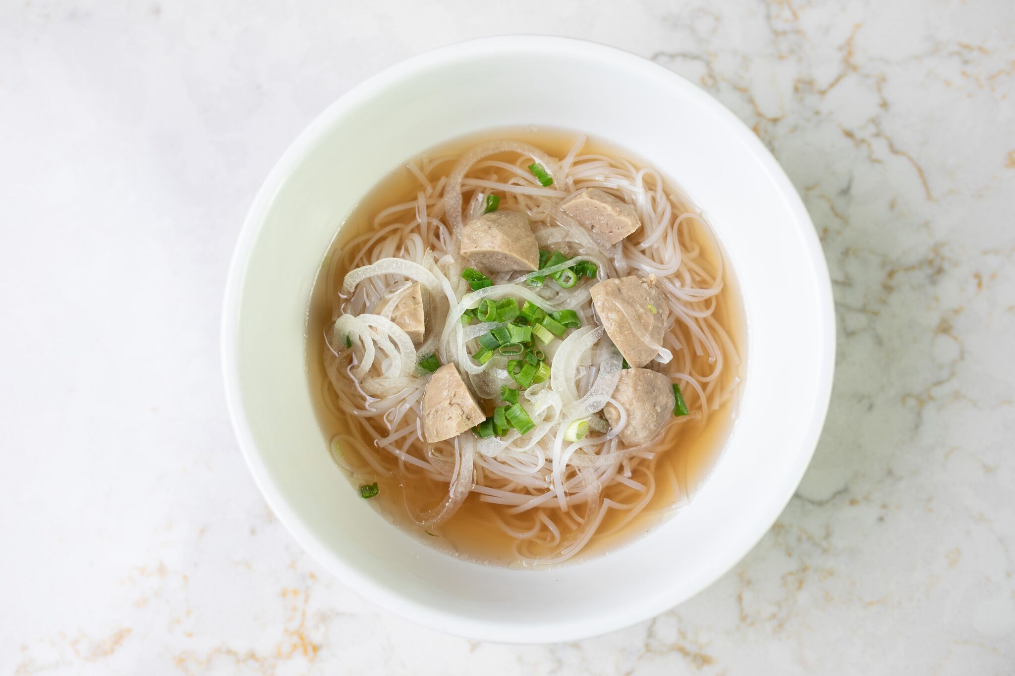 Order 2. Meatball Pho food online from Dua Vietnamese And Fish Tank Poké store, Macon on bringmethat.com