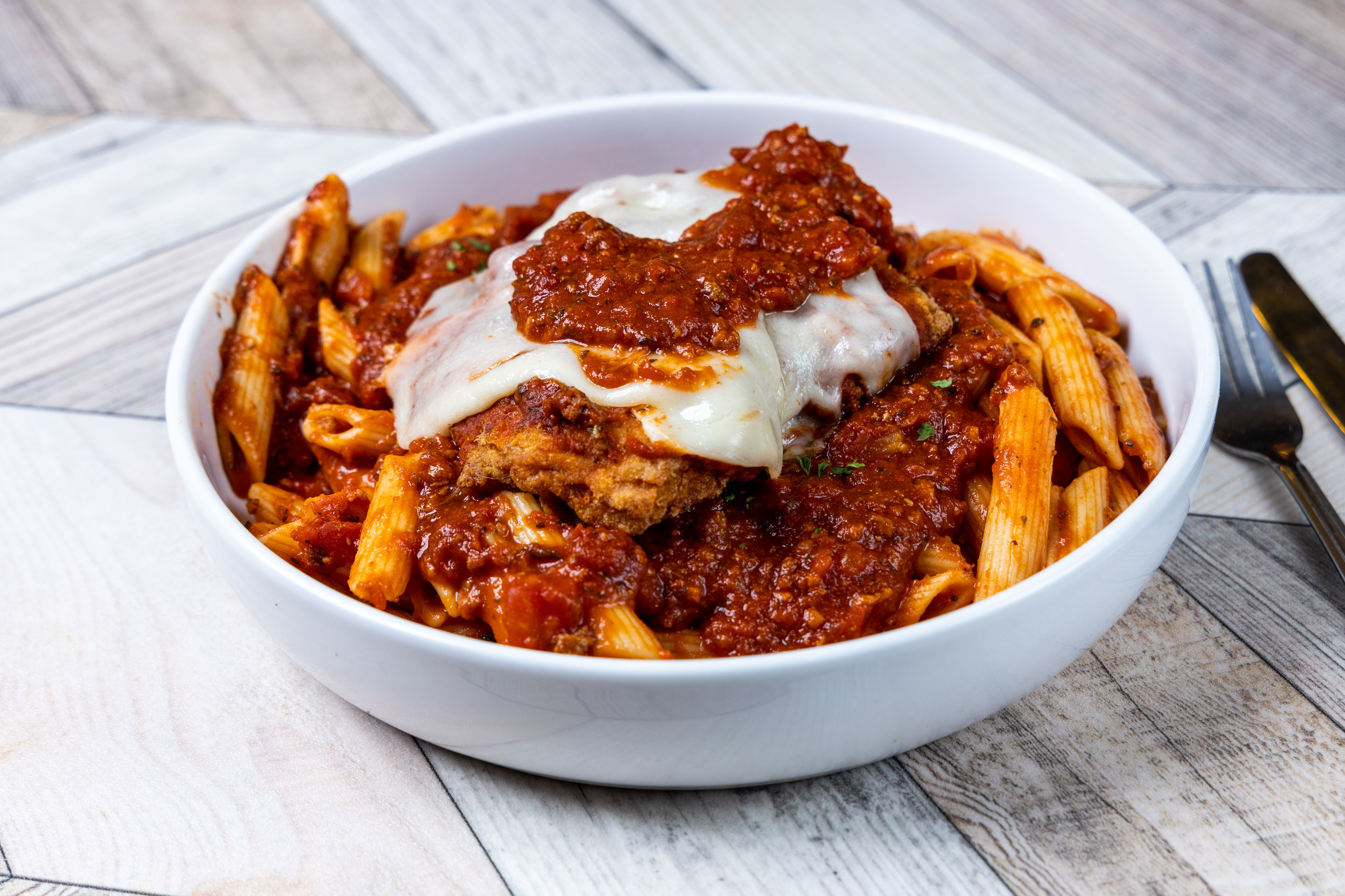 Order Chicken Parmesan food online from Top View Restaurant store, Chicago on bringmethat.com