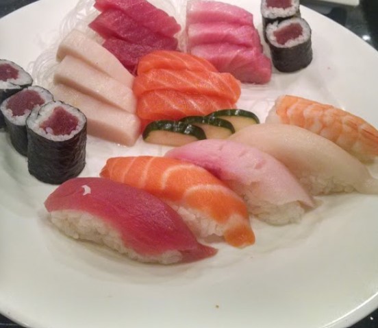 Order Sushi and Sashimi Combo food online from Ya Ya Noodles Chinese Restaurant store, Skillman on bringmethat.com