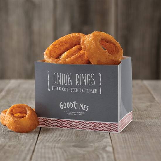 Order Onion Rings food online from Good Times Burgers store, Grnwd Village on bringmethat.com