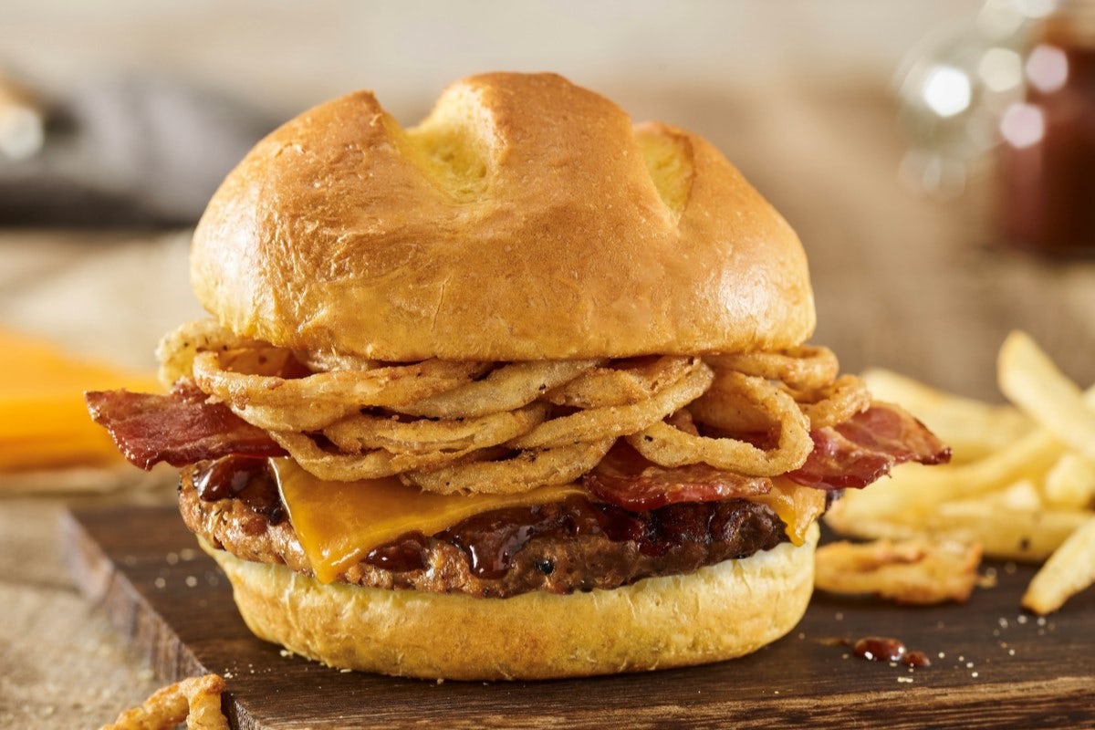 Order BBQ BACON CHEDDAR PLANT-BASED BURGER food online from Smashburger store, Lafayette on bringmethat.com