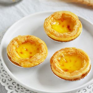 Order Mini Egg Tarts (3) food online from The Jade Garden store, Lawrence on bringmethat.com