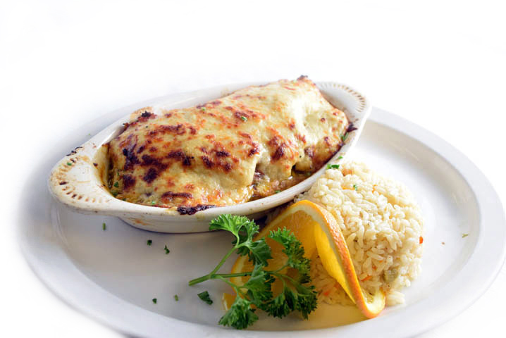 Order Moussaka food online from Cafe Athena store, San Diego on bringmethat.com
