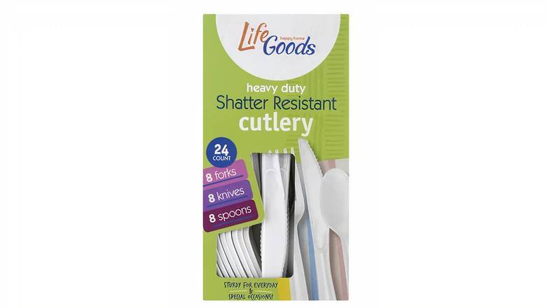 Order Life Goods Cutlery, Shatter Resistant, Heavy Duty food online from Mac On 4th store, Alton on bringmethat.com