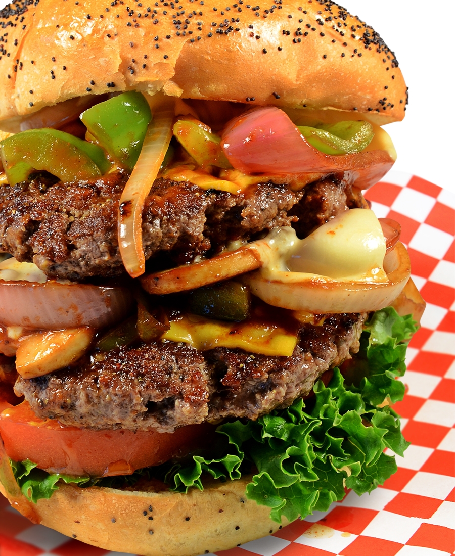 Order 6. Double Itaewon Burger food online from K Pop Burger store, The Colony on bringmethat.com