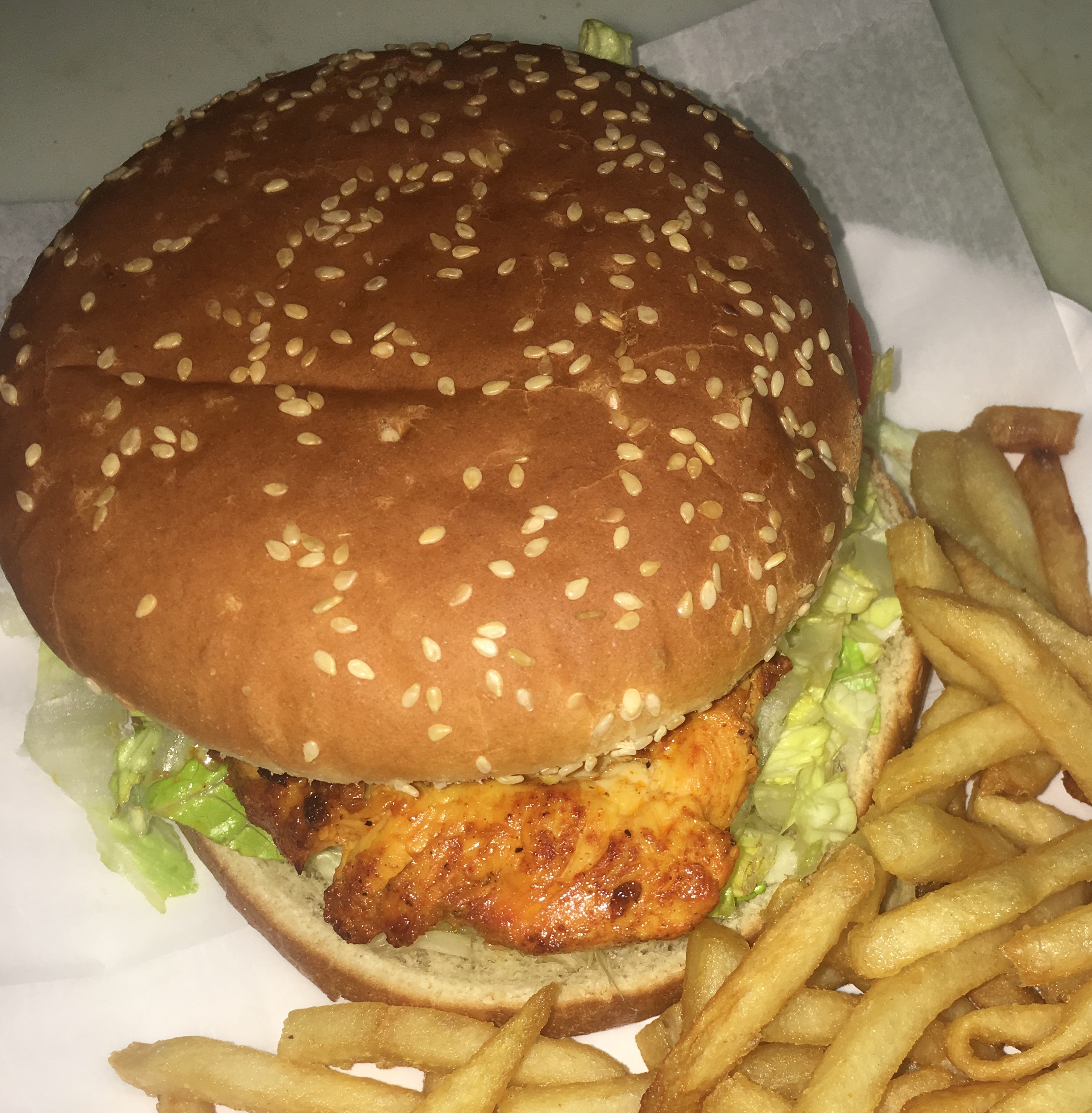 Order 2. Chicken Burger with Fries and Soda food online from Crown Fried Chicken store, Brooklyn on bringmethat.com
