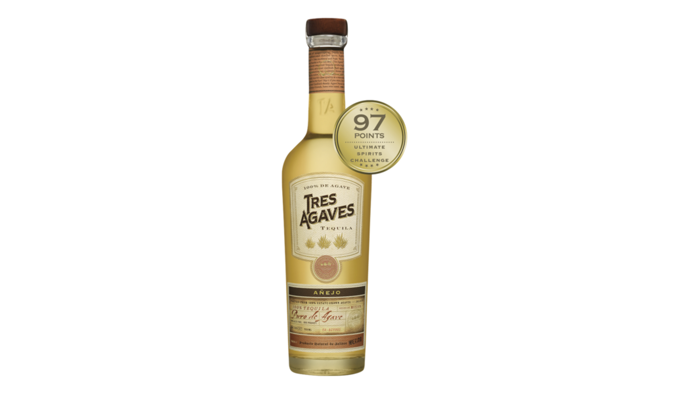 Order Tres Agaves Anejo Tequila 1L food online from Liquor Palace store, Burbank on bringmethat.com