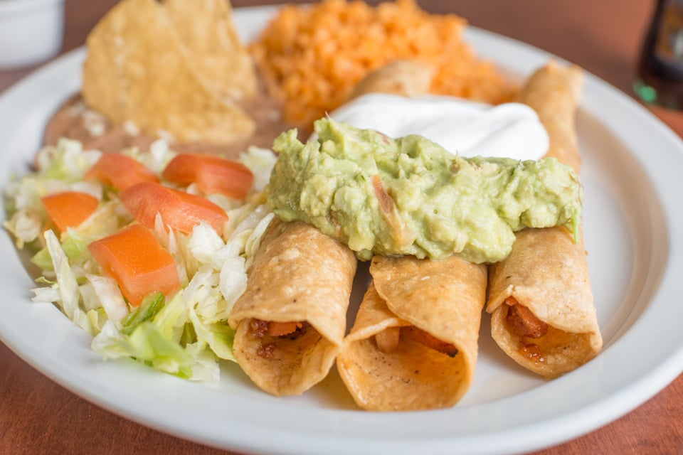 Order Flauta Plate food online from Taco Burrito King store, Chicago on bringmethat.com