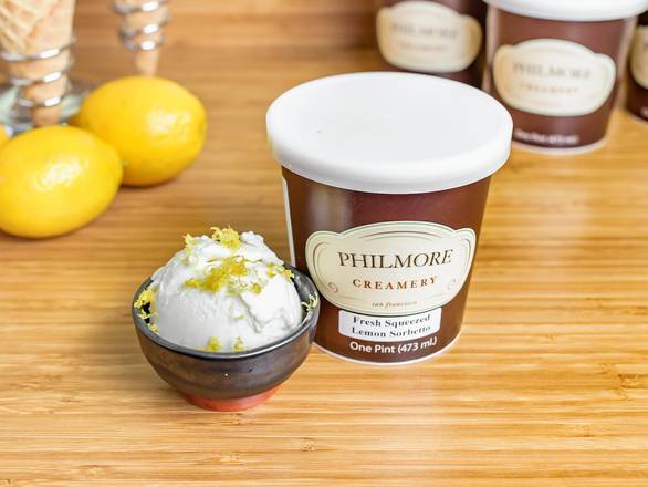 Order Fresh Squeezed Lemon Sorbetto  food online from Philmore Creamery store, Oakland on bringmethat.com