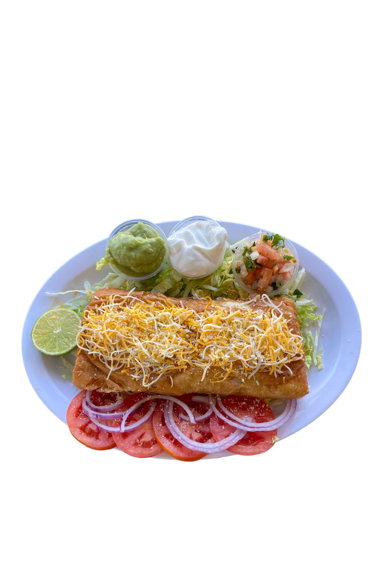 Order Chicken Chimichanga food online from Sayulitas Mexican Food store, San Diego on bringmethat.com