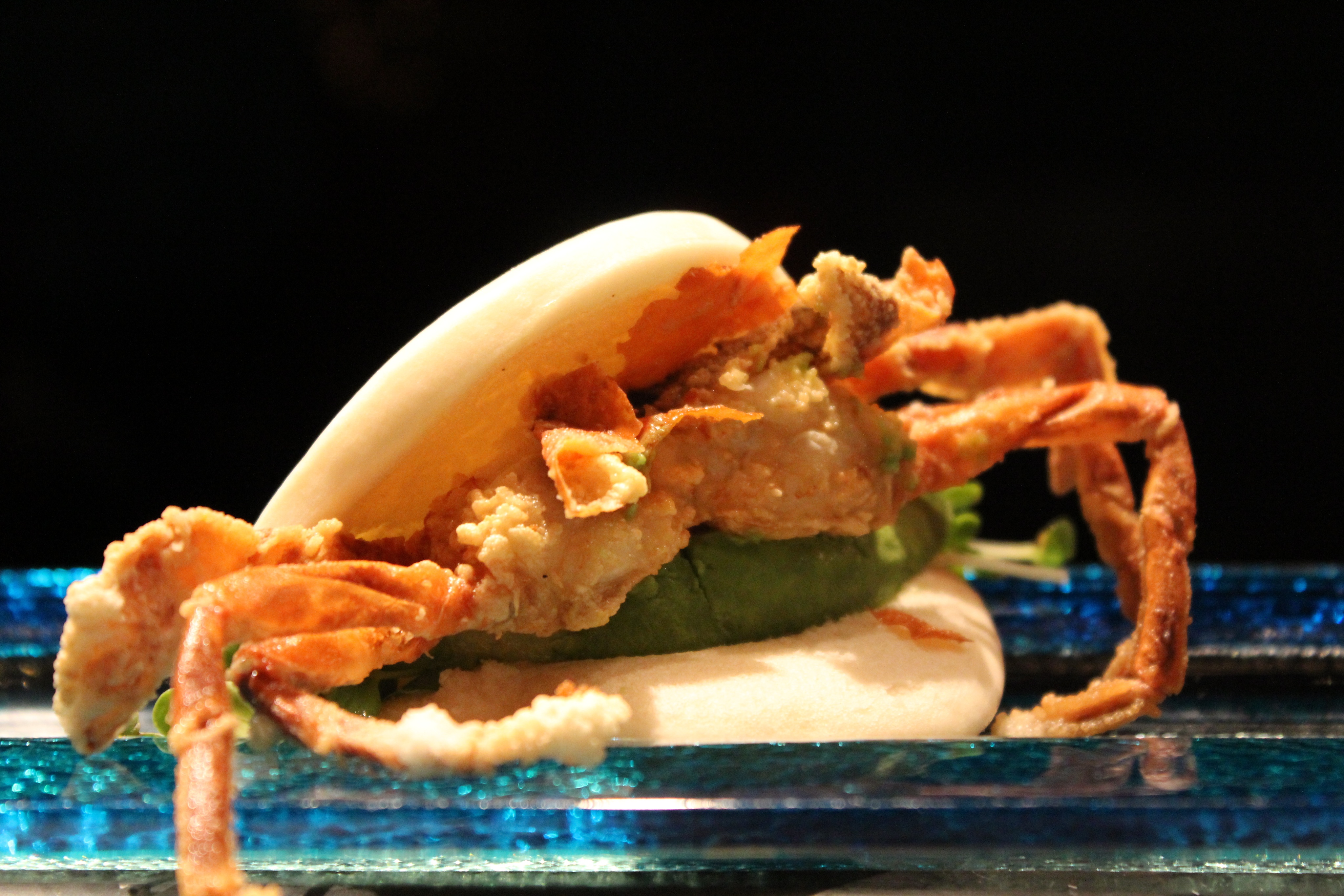 Order Soft Shell Crab Bun food online from Agami Contemporary Sushi store, Chicago on bringmethat.com