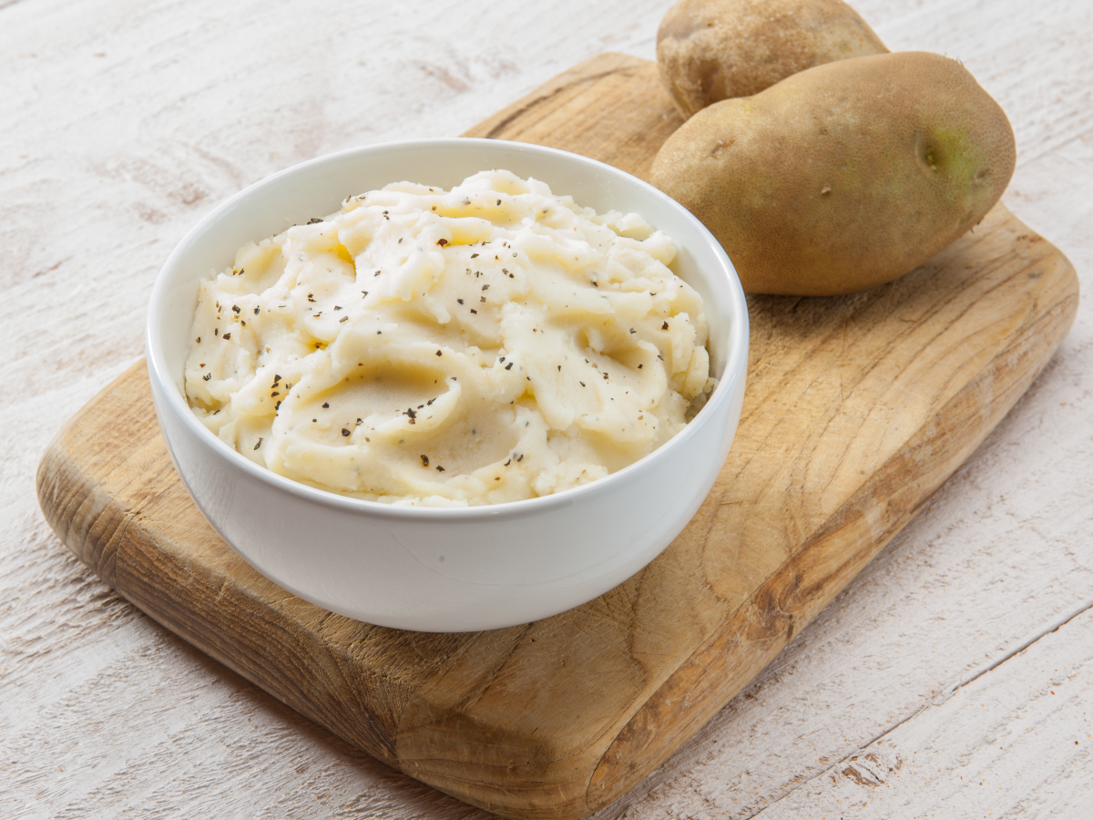 Order Regular Mashed Potatoes food online from Chicken Express store, Fort Worth on bringmethat.com