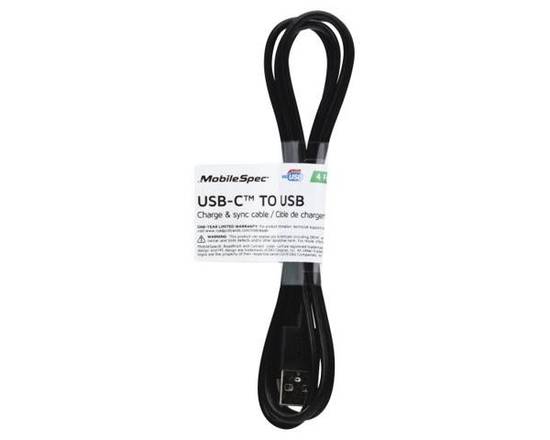 Order Mobile Spec Sub-C Cable Black 4 Ft food online from Rocket store, Federal Way on bringmethat.com
