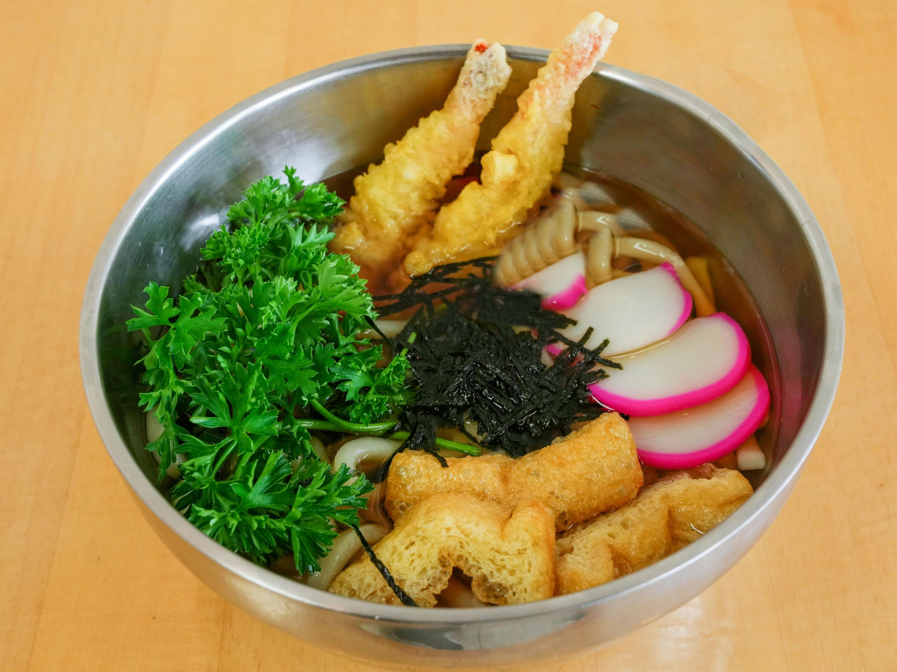 Order Shrimp Tempura Udon food online from Hayashi store, Mission Viejo on bringmethat.com