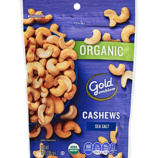 Order Gold Emblem Organic Sea Salt Cashews, 8 OZ food online from Cvs store, LAKEWOOD on bringmethat.com