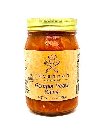 Order Mild Georgia Peach Salsa food online from Savannah Sauce Company Inc store, Pooler on bringmethat.com