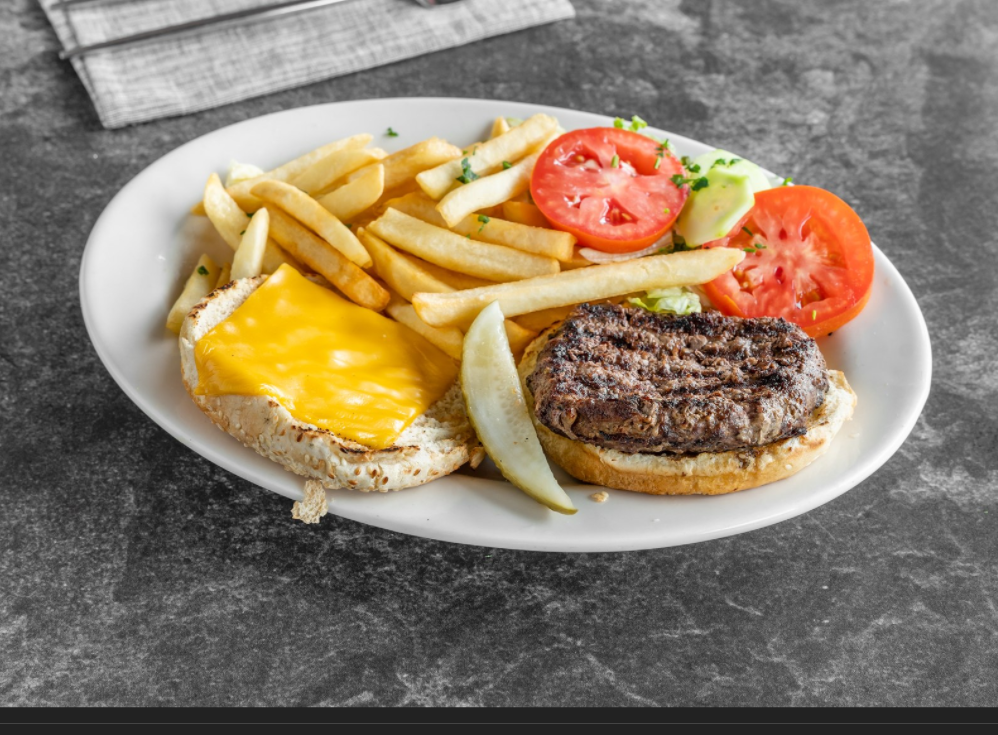 Order Cheeseburger food online from Gyro Corner store, Flushing on bringmethat.com