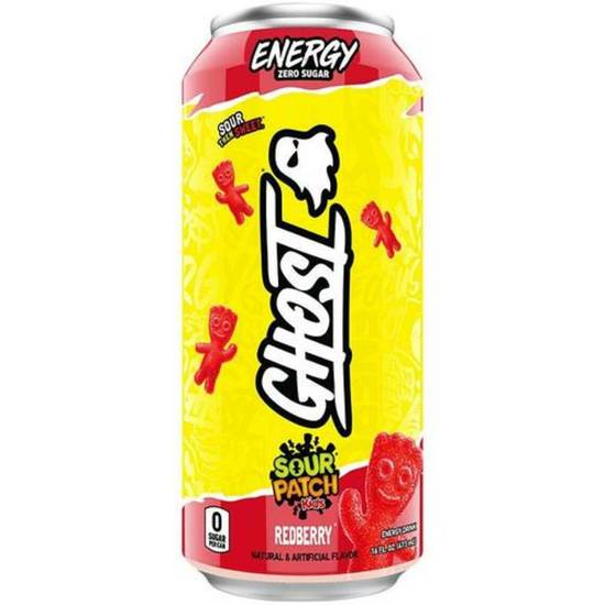 Order Ghost Energy - Sour Patch Redberry food online from IV Deli Mart store, Goleta on bringmethat.com