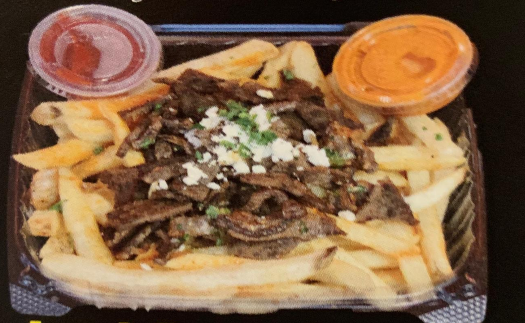 Order 19. Lamb Doner Fries food online from Turkish Agha store, Portland on bringmethat.com