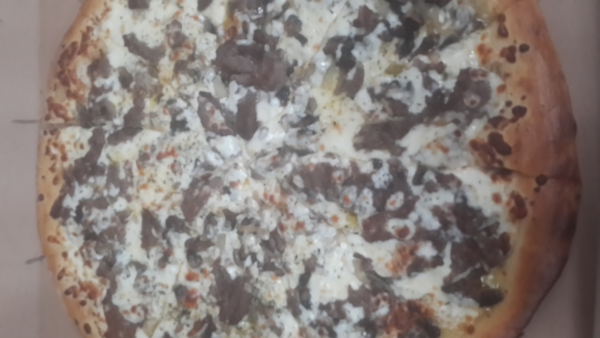 Order Philly Cheesesteak Pizza food online from Adam's Pizza store, San Antonio on bringmethat.com