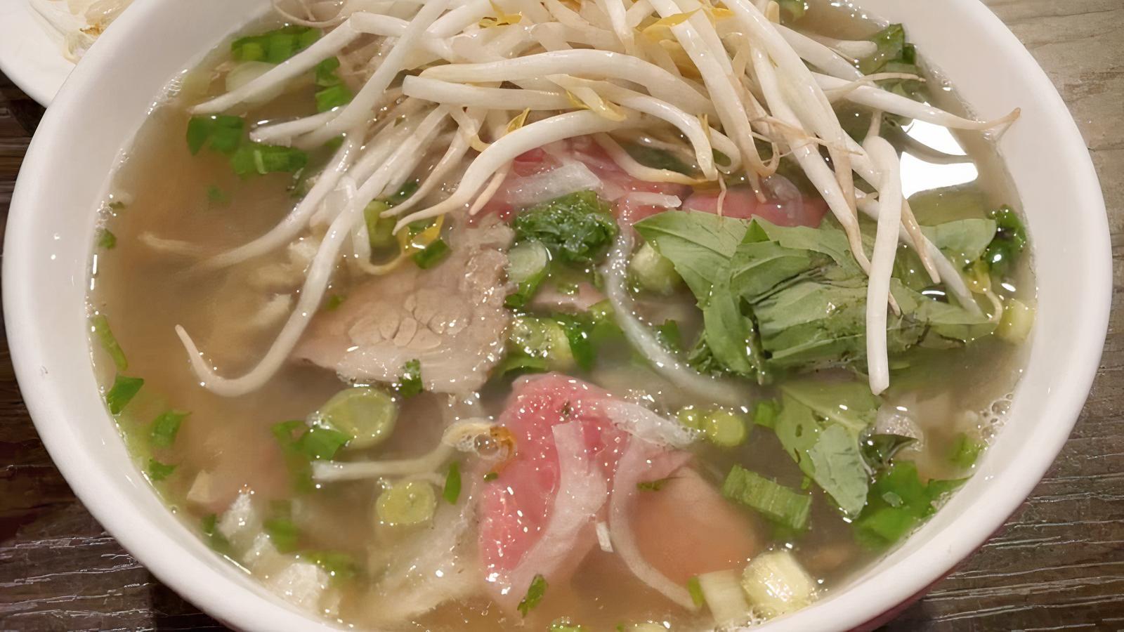 Order P5 Steak and Brisket Pho food online from Indochine store, New Brunswick on bringmethat.com