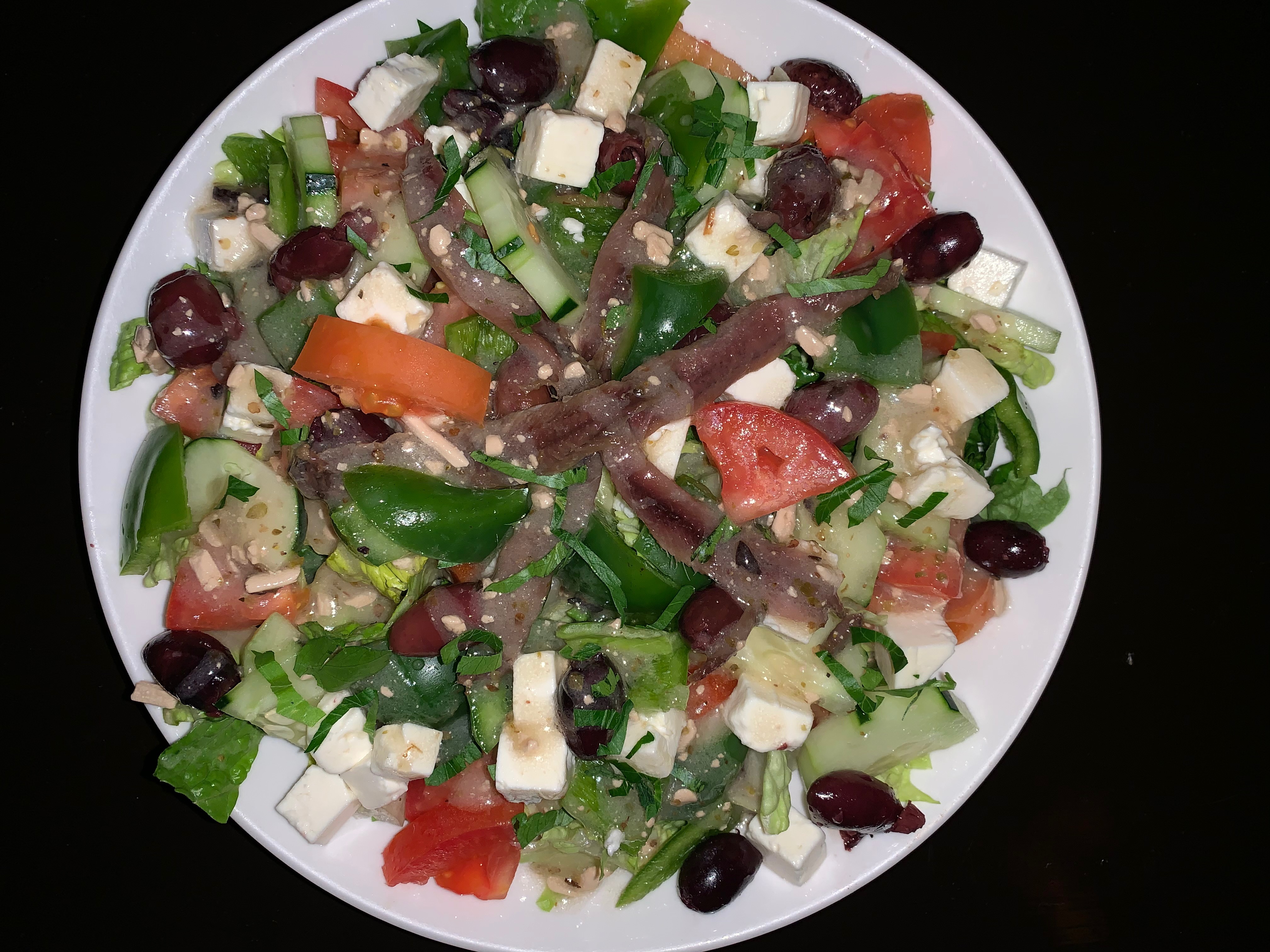 Order Greek Salad food online from Red Square Cafe Lounge store, Chicago on bringmethat.com