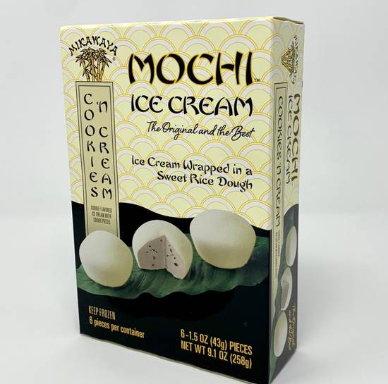 Order Mikawaya - Mochi Ice Cream - Cookie 'N Cream food online from IV Deli Mart store, Goleta on bringmethat.com